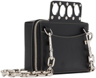 Alexander McQueen Black Mini 'The Grip' Clutch Bag