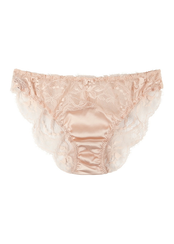 Photo: Fleur OF England Signature Lace Briefs Nude