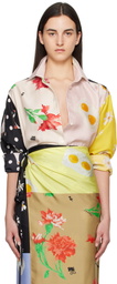 Moschino Multicolor All Over Daisy Print Shirt
