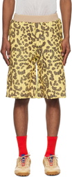 Stanley Raffington Yellow & Green Ribbed Shorts