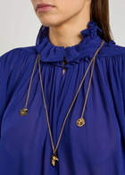 Chloe Charm-embellished Necklace - Gold - One Size