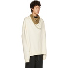 Raf Simons White Oversized Hoodie