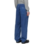 Stone Island Navy 3100001 Hollow Fibre Indigo-TC Marmo Corrosion Trousers