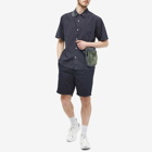 Norse Projects Men's Carsten Tencel Short Sleeve Shirt in Dark Navy