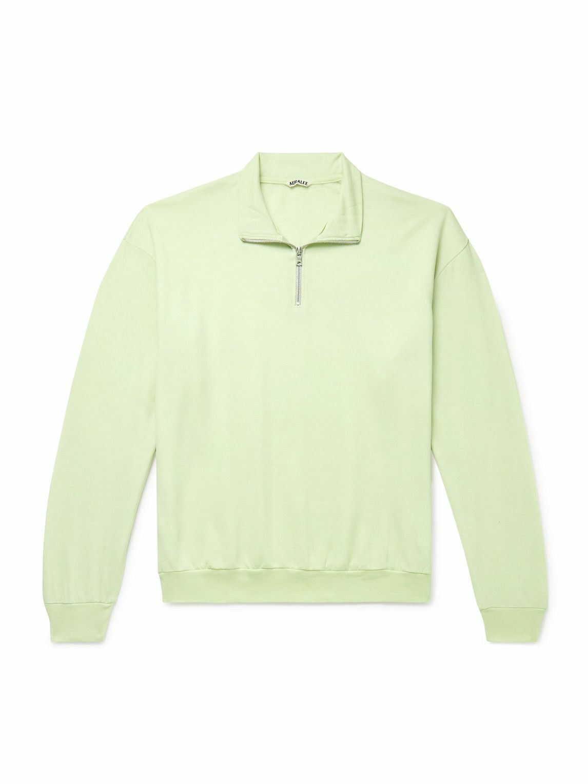 AURALEE Off-White Organic Soft Rib Henley Auralee