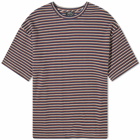 A.P.C. Men's Bahaia Stripe T-Shirt in Hazelnut