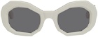 AMIRI White Honeycomb Sunglasses