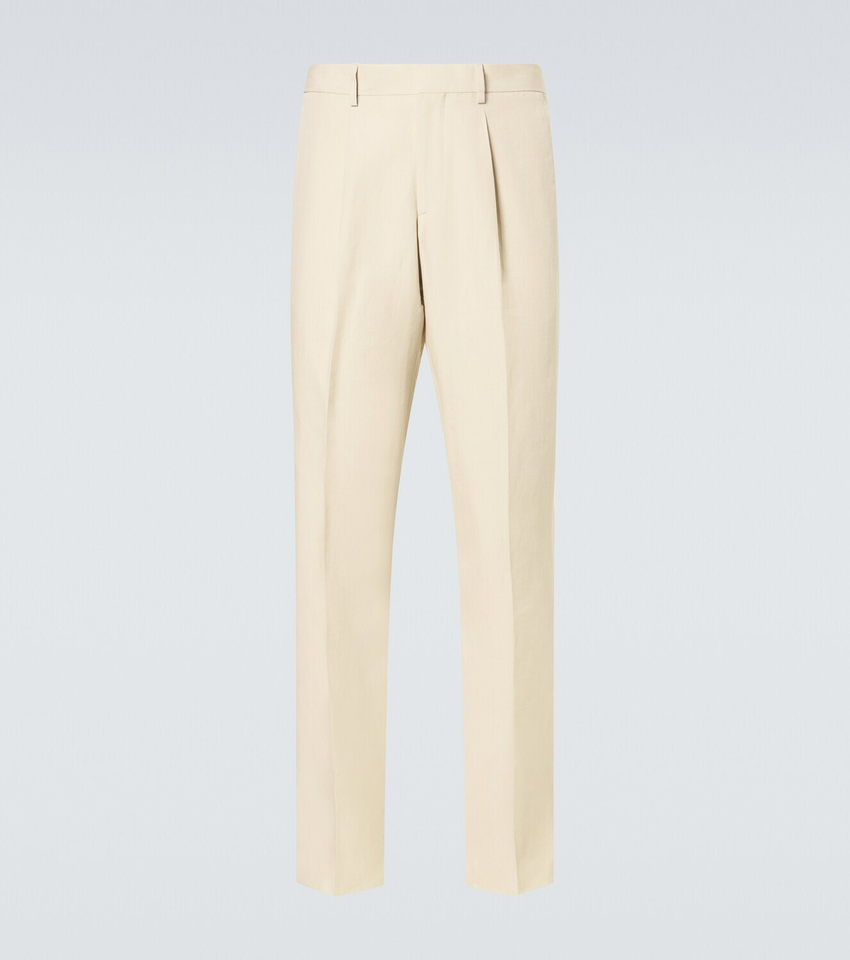 Lardini Linen, cotton, and silk straight pants