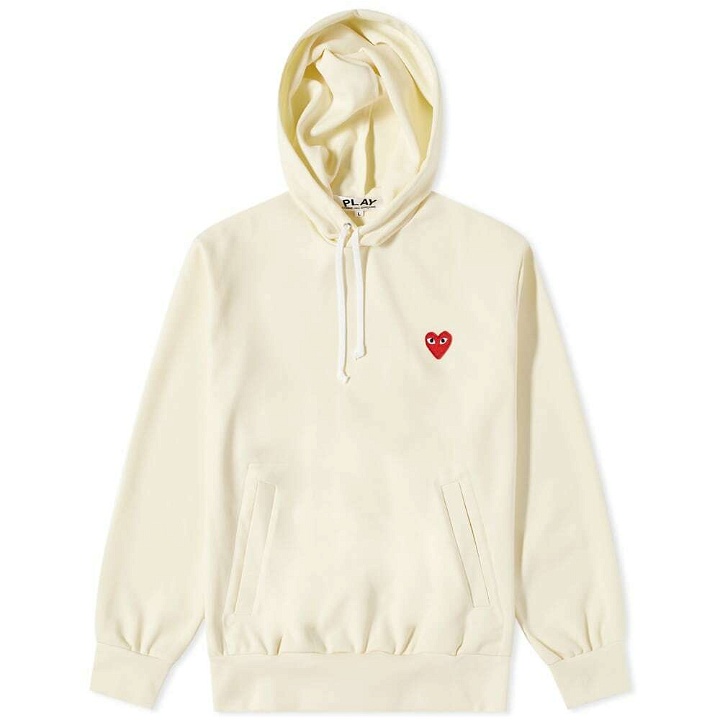 Photo: Comme des Garçons Play Men's Pullover Hoody in Ivory