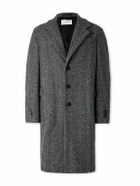 Givenchy - Herringbone Wool-Blend Coat - Gray