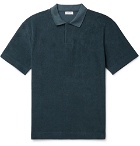 Sunspel - Organic Cotton-Terry Polo Shirt - Petrol