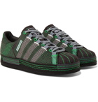 adidas Consortium - Craig Green Superstar Embroidered Faux Suede Sneakers - Black