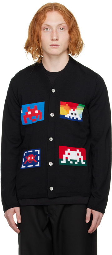 Photo: Comme des Garçons Shirt Black Invader Edition Graphic Sweater