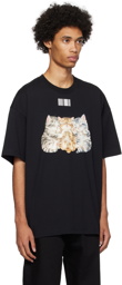 VTMNTS Black Cute Cat T-Shirt