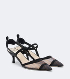 Fendi Colibrì mesh slingback pumps