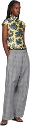 Meryll Rogge Gray Drawstring Chino Trousers