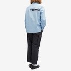 WTAPS Men's 11 Back Print Chambray Shirt in Indigo
