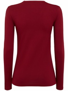 ANNAGRETA Sofia Long-sleeve Stretch Jersey T-shirt