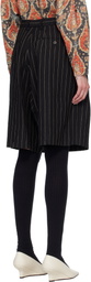 R13 Black Jumbo Tailored Shorts