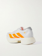 ADIDAS RUNNING - Adizero Adios Pro 4 Rubber-Trimmed Ripstop Running Sneakers - White