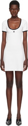 Courrèges White Holistic Contrast Minidress
