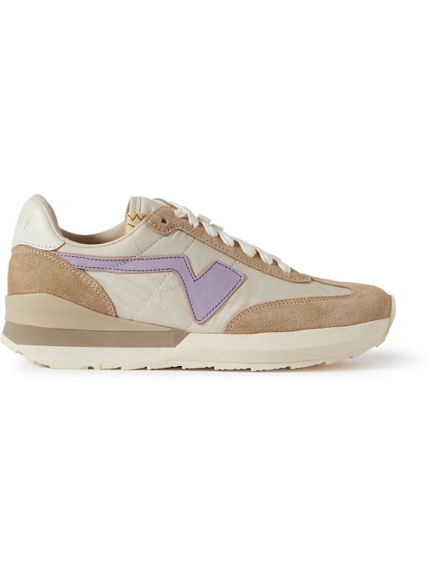 Photo: Visvim - FKT Runner Suede- and Leather-Trimmed Nylon-Blend Sneakers - Unknown