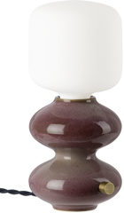 Forma Rosa Studio Burgundy Mini Wave Form Table Lamp