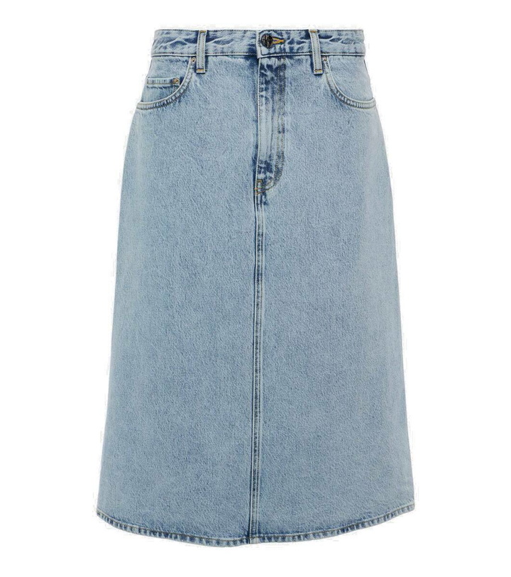 Photo: Toteme Denim midi skirt