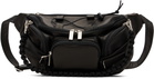 YOHJI YAMAMOTO Black Soft Oil Cow Leather Belt Bag
