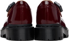 Dr. Martens Burgundy Rejena Mary Jane Laquered Leather Loafers