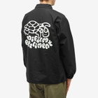 Uniform Experiment Men's Insance Coach Jacket in Black Turtle