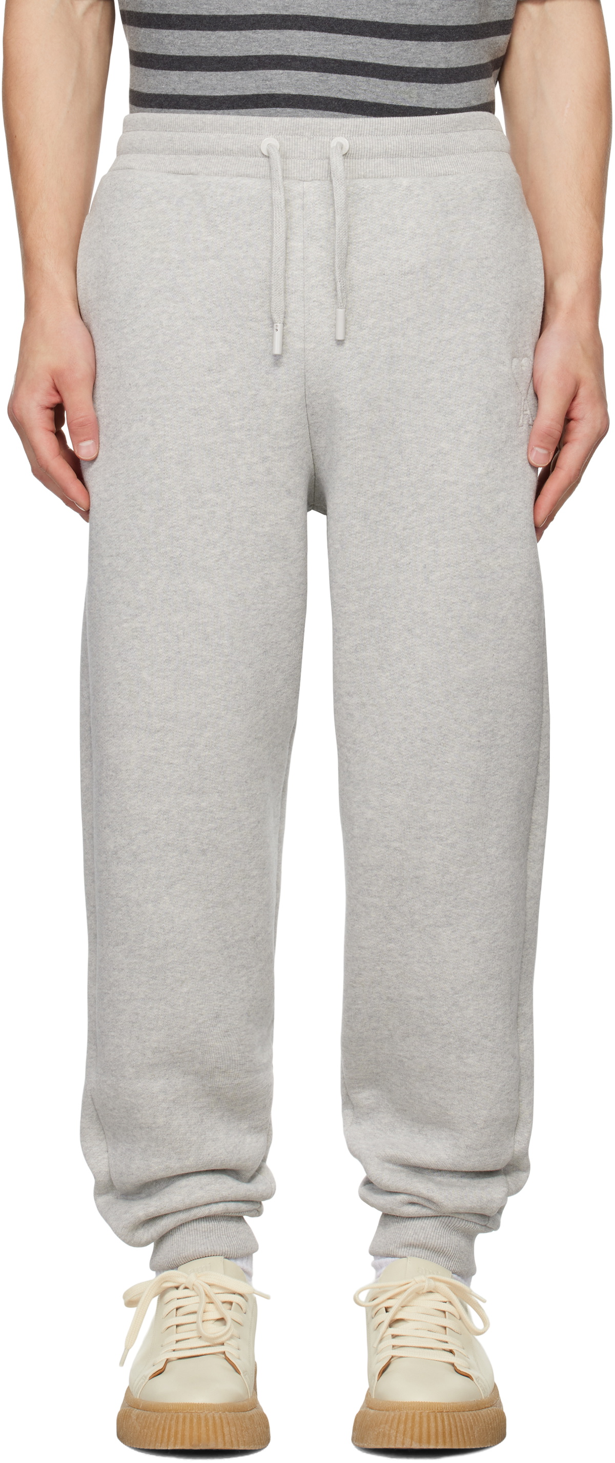 ami⋆* AMI Paris Gray Ami de Coeur Sweatpants AMI