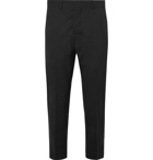 AMI - Black Cropped Wool Suit Trousers - Black