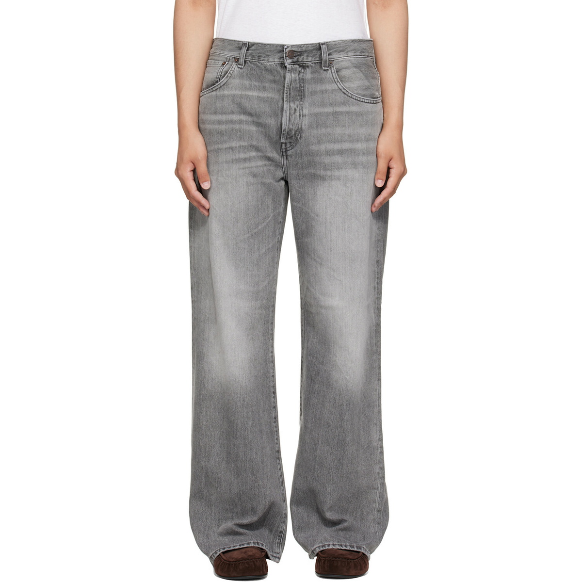 Acne Studios: Gray 2021 Regular Fit Jeans | SSENSE
