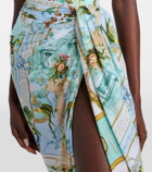 Camilla Draped beach cover-up