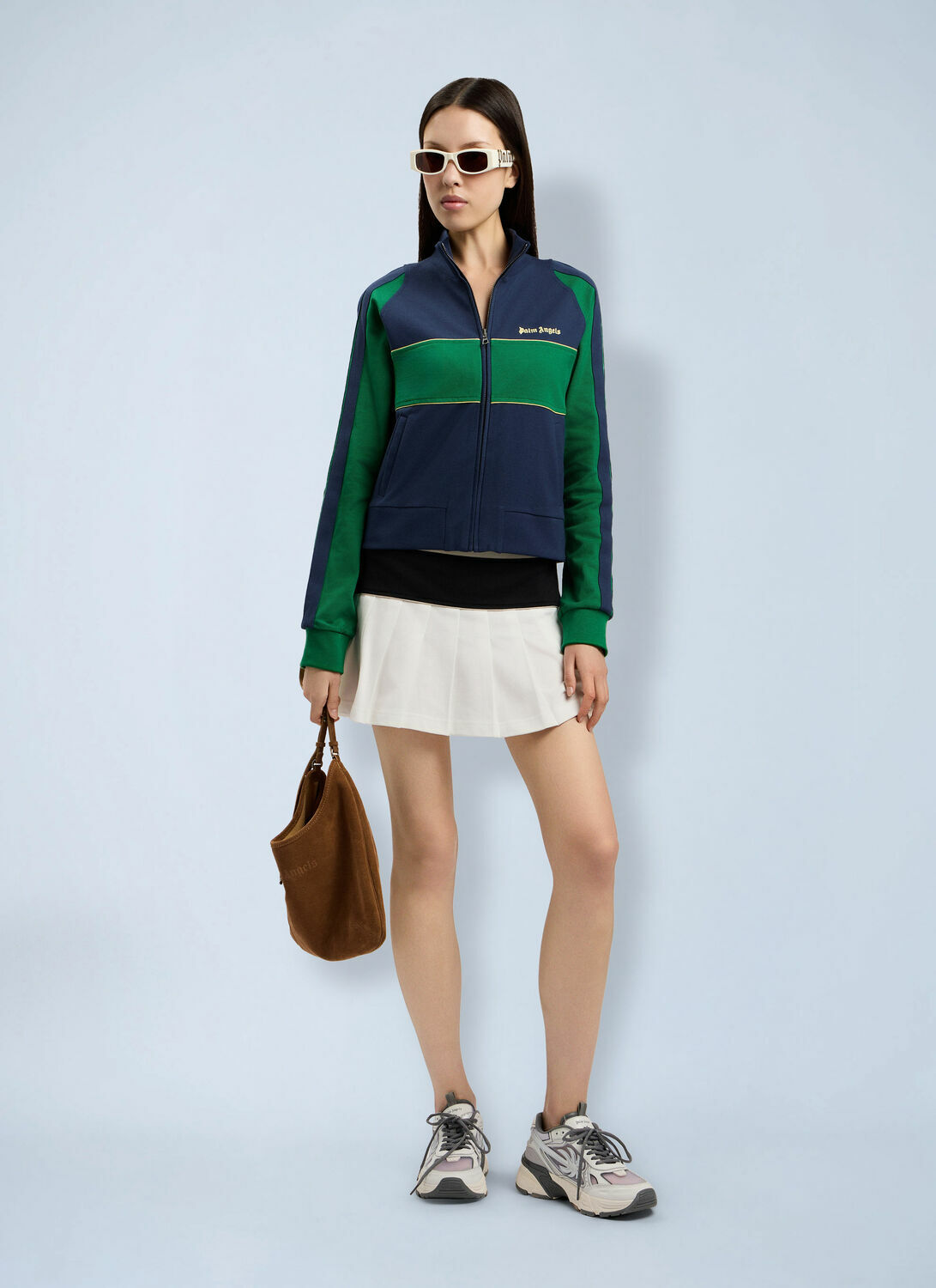 Palm Angels Classic Logo Zipped Crew Jacket