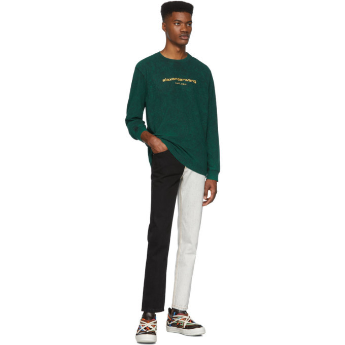 Alexander Wang - logo-patch long-sleeved T-shirt