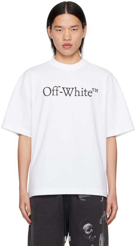 Photo: Off-White White Big Bookish Skate T-Shirt