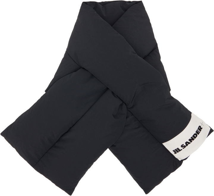 Photo: Jil Sander Black Down Scarf