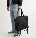 Indispensable - Webbing-Trimmed Recycled Shell Tote Bag - Black