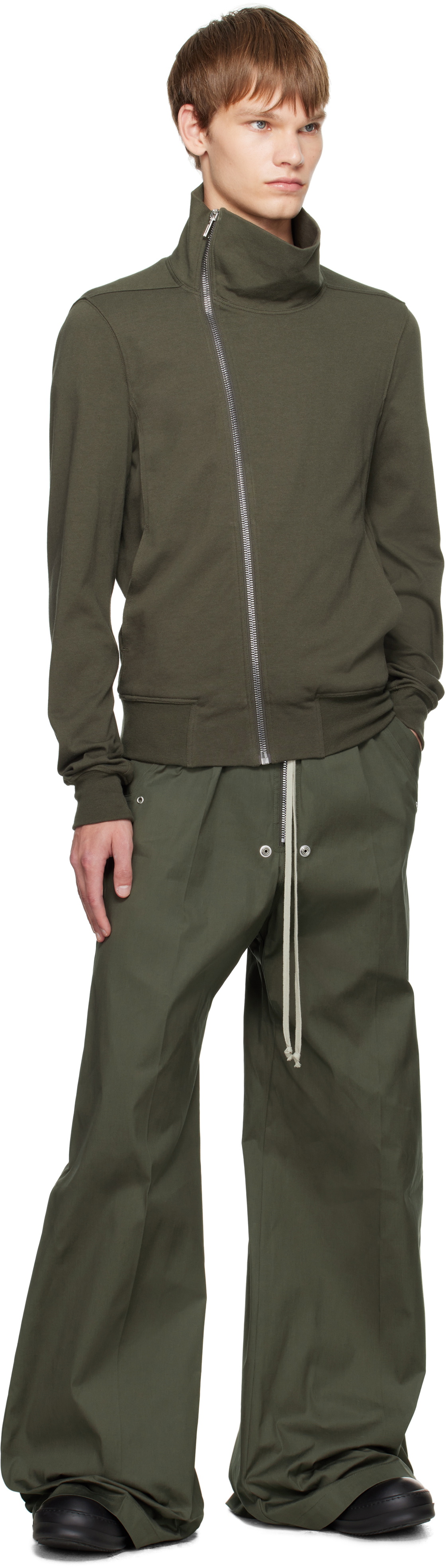 Rick Owens Khaki Concordians Bauhaus Jogger Track Jacket