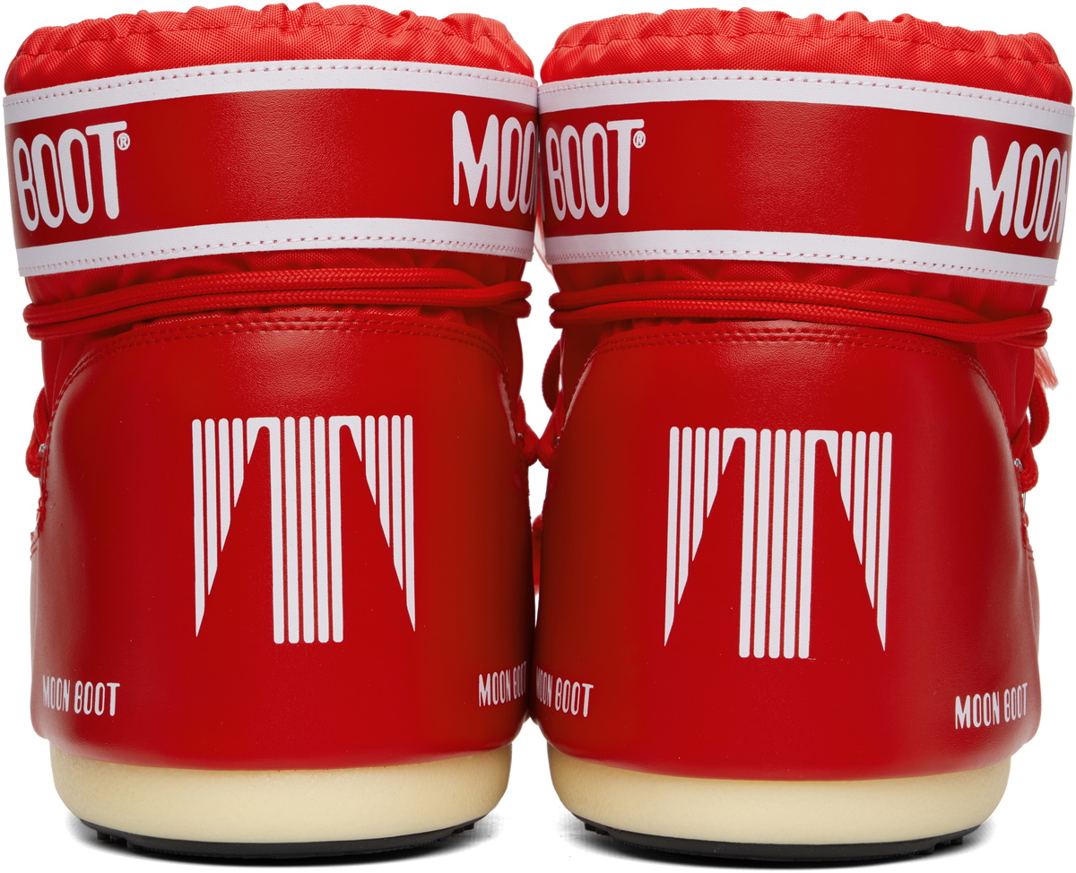 Moon Boot Red Icon Low Nylon Boots
