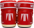 Moon Boot Red Icon Low Nylon Boots