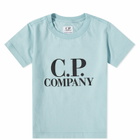 C.P. Company Undersixteen Women's Logo Tee in Mineral Blue