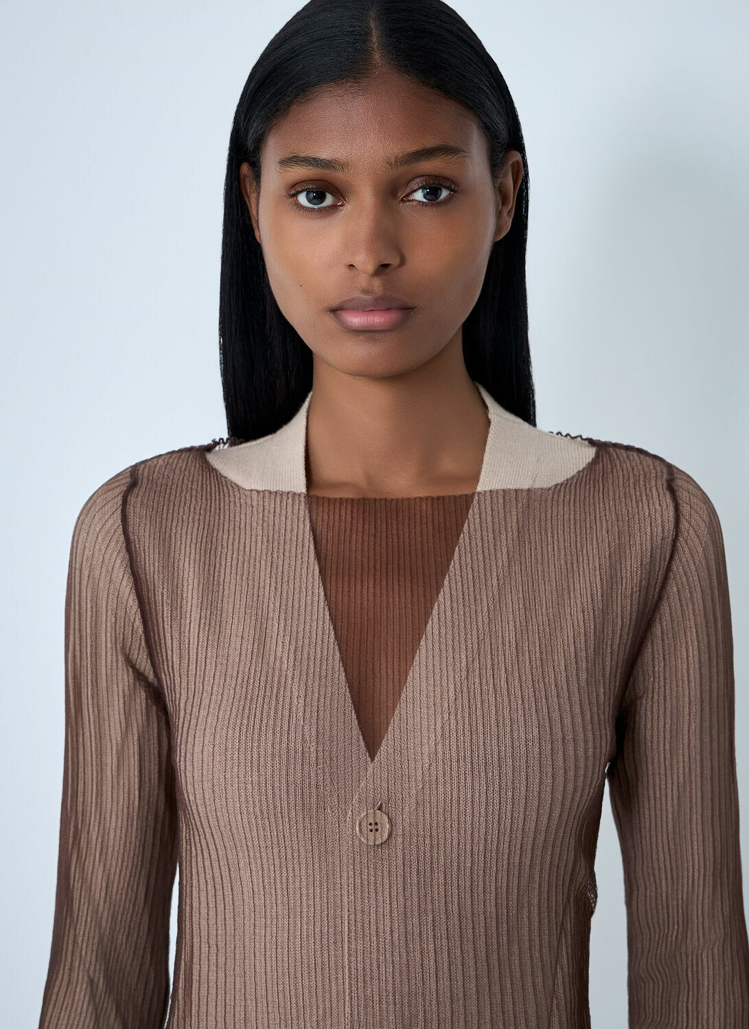 MM6 Maison Margiela Layered Cardigan Dress