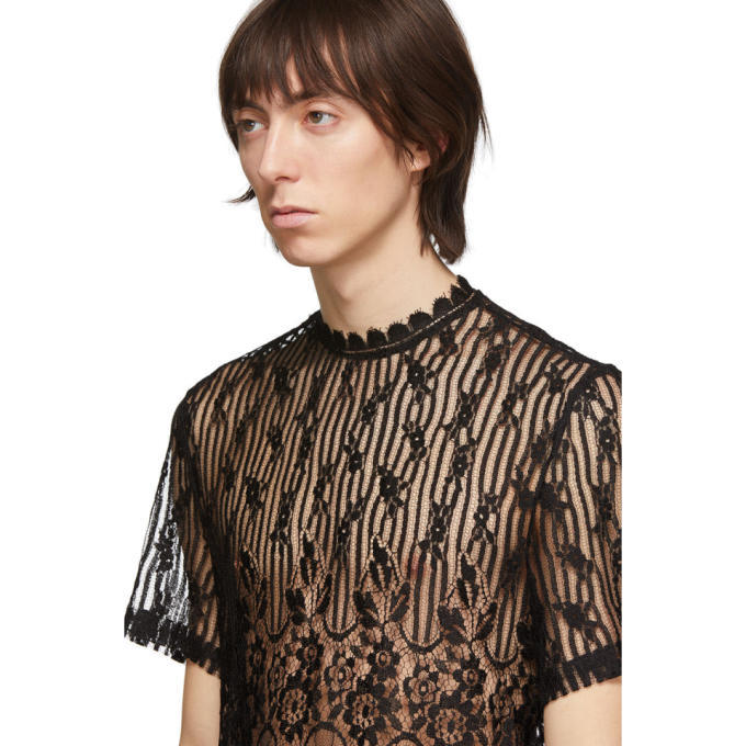 Palomo Spain Black Lace T-Shirt