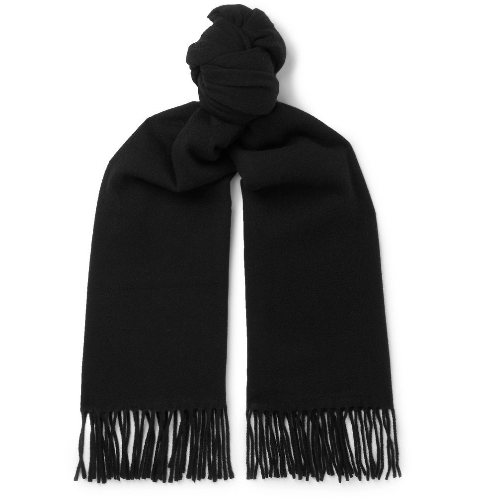 Acne Studios - Canada Narrow Wool Scarf, Men, Black