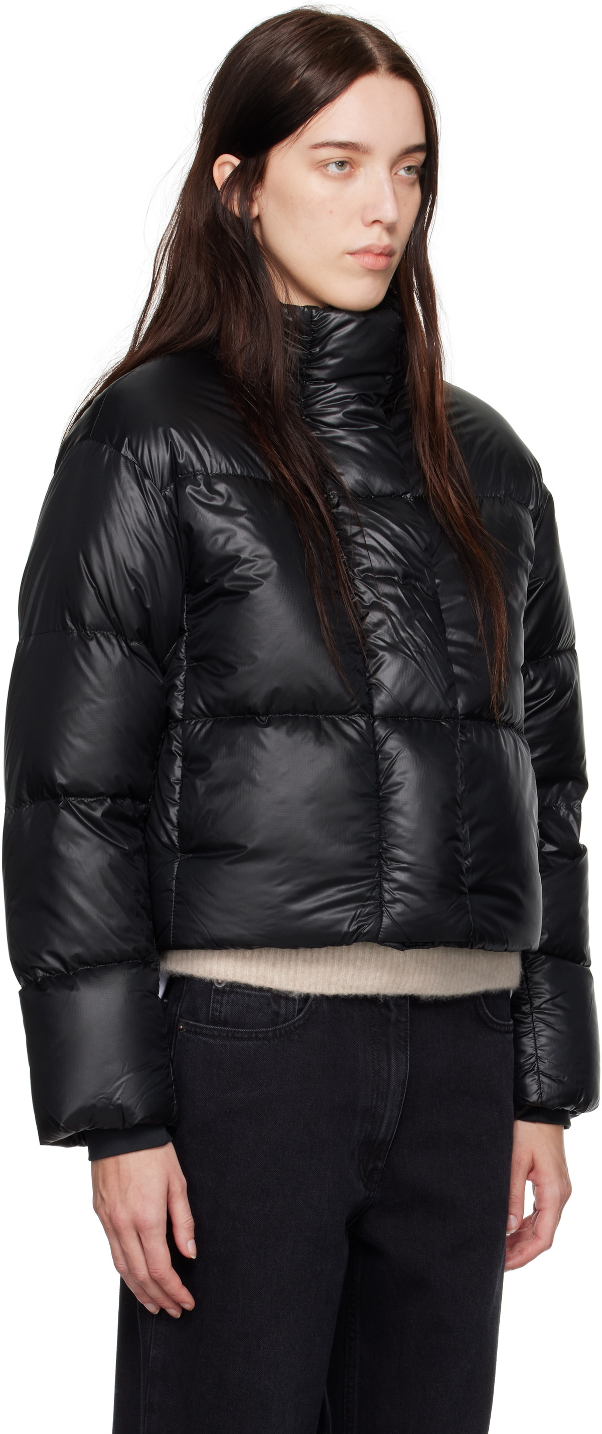 Canada Goose Black Cypress Cropped Puffer Down Jacket Canada