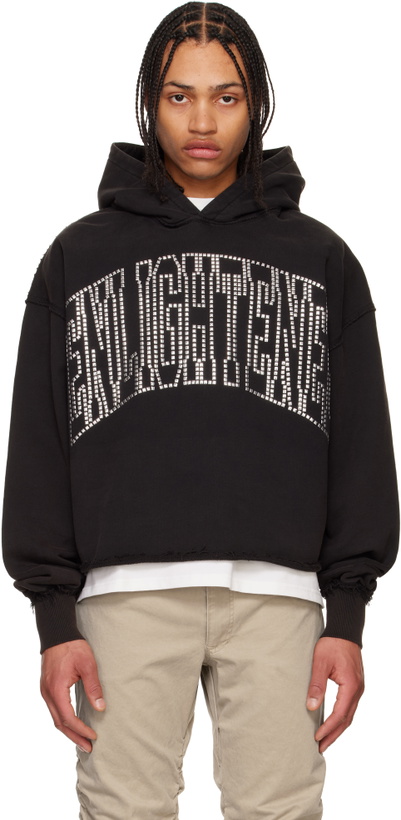 Photo: MISBHV Black 'Enlighted' Cropped Hoodie
