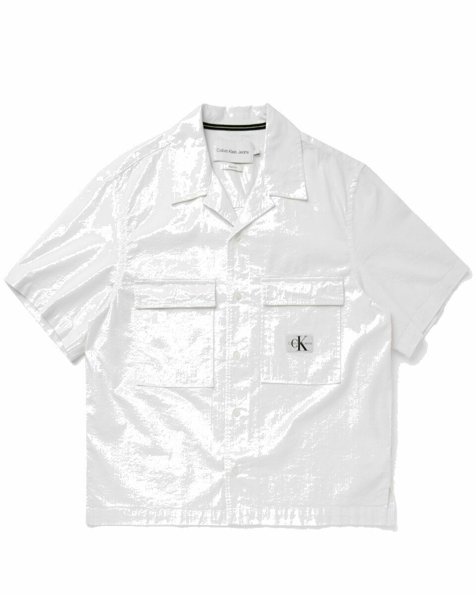 Photo: Calvin Klein Jeans Seersucker Ss Shirt White - Mens - Shortsleeves